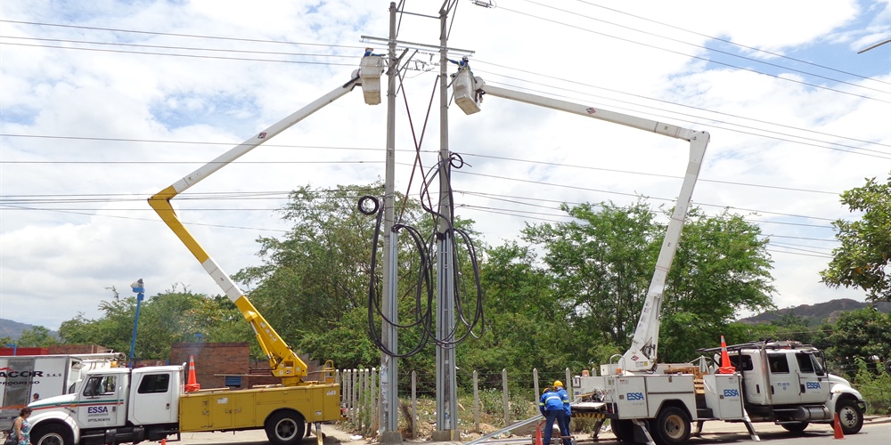 Este fin de semana Continúa modernización de redes eléctricas en el área metropolitana de Bucaramanga
