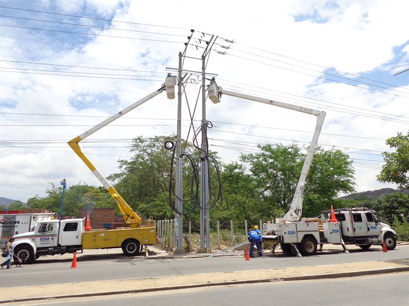 Este fin de semana Continúa modernización de redes eléctricas en el área metropolitana de Bucaramanga
