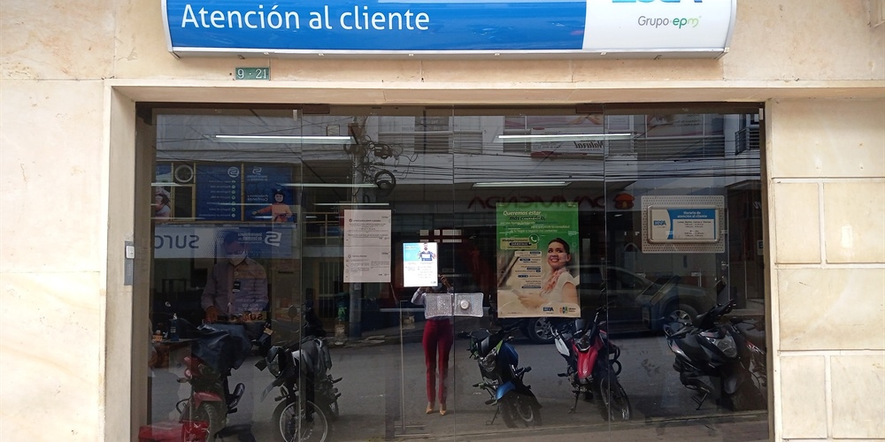 Cierre temporal de la oficina de atención a clientes y usuarios en Barbosa
