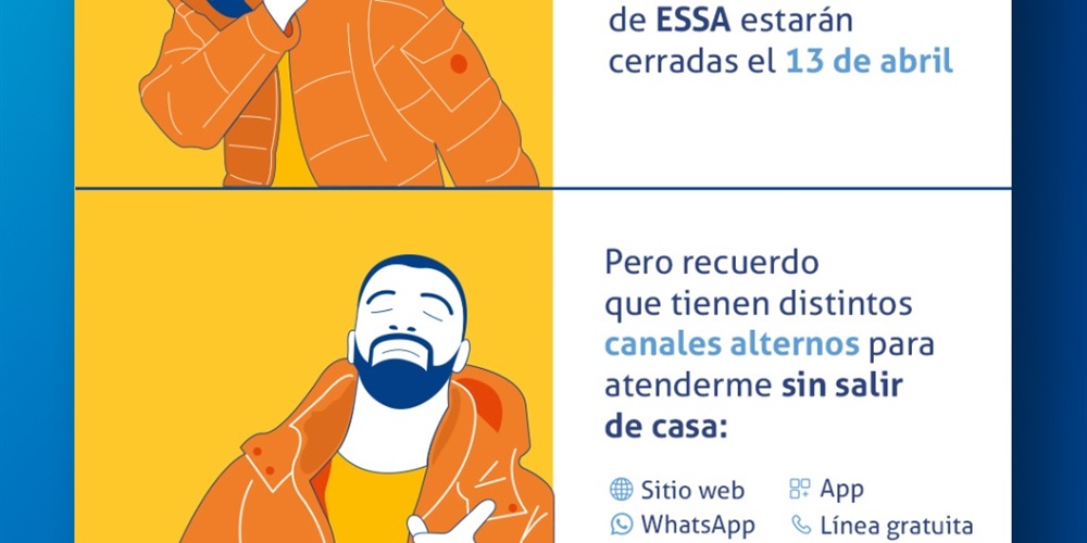 13 de abril cierre temporal de las oficinas de atención presencial
