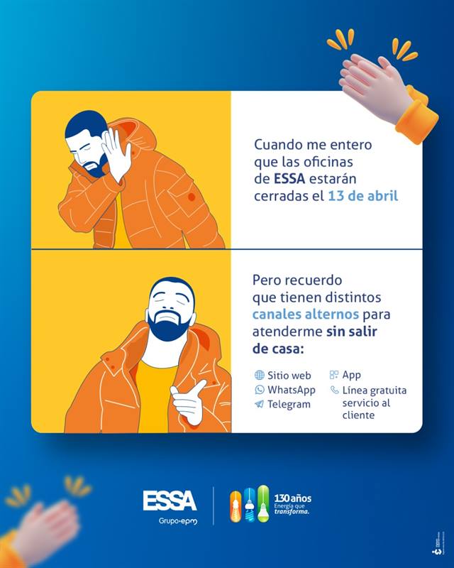 13 de abril cierre temporal de las oficinas de atención presencial