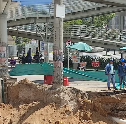 Reubicación de redes de energía en intercambiador vial Guatiguará, Piedecuesta