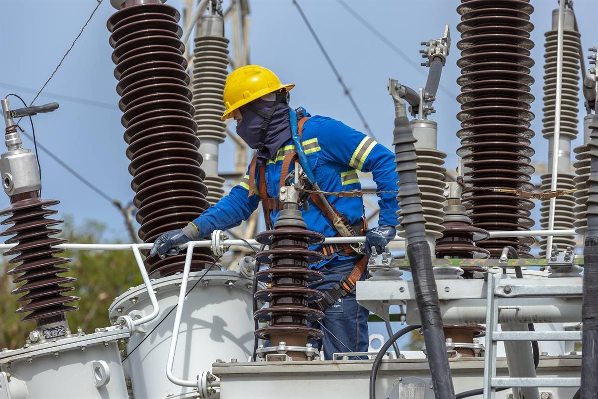 Trabajos de reposición y remodelación en la Subestación Los Palos