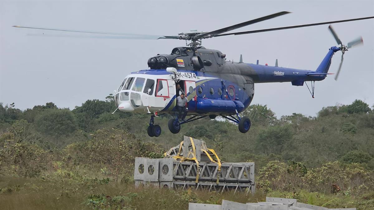 Avanza la construcción de estructuras de emergencia para la línea Barbosa-Cimitarra 115kV
