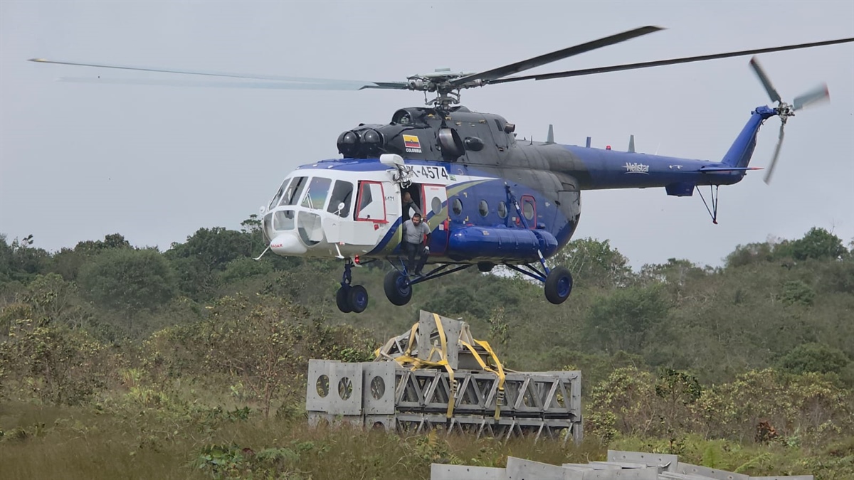 Avanza la construcción de estructuras de emergencia para la línea Barbosa-Cimitarra 115kV