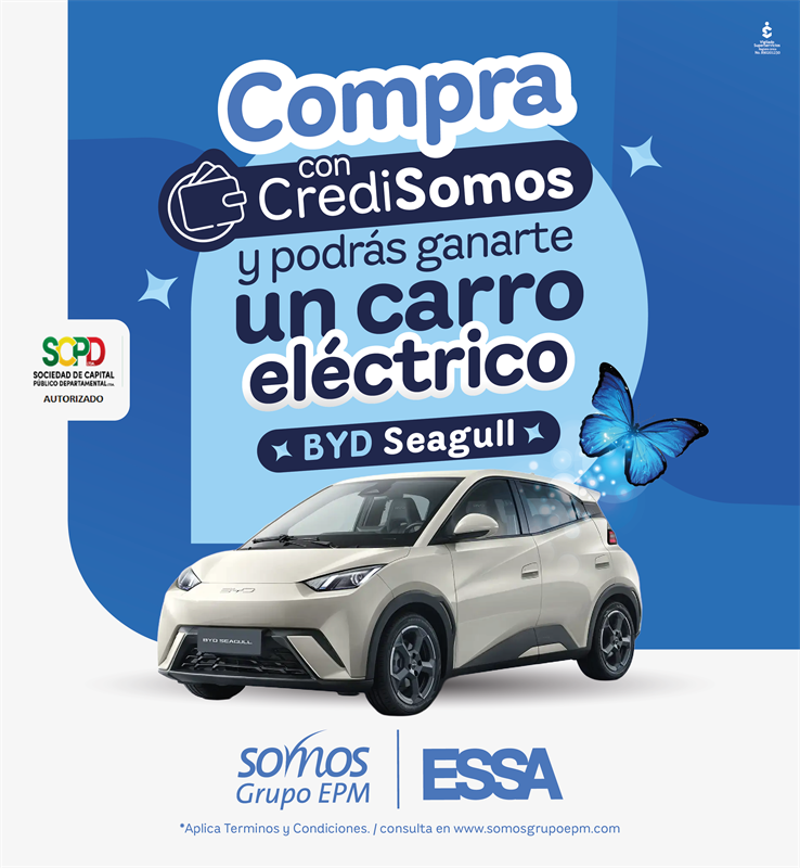 ¡Gánate un carro eléctrico con CrediSomos!