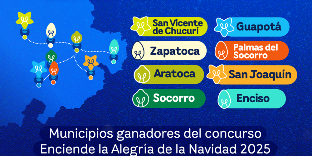 Municipios ganadores del concurso de Navidad ESSA