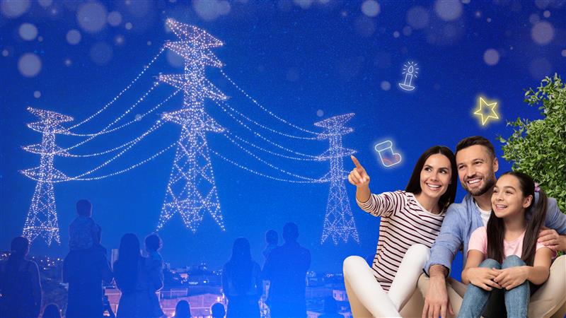 La magia de la Navidad se eleva al cielo