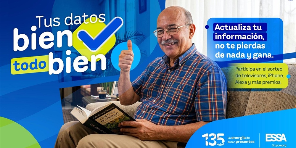 Hombre sentado leyendo un libro, con el pulgar arriba