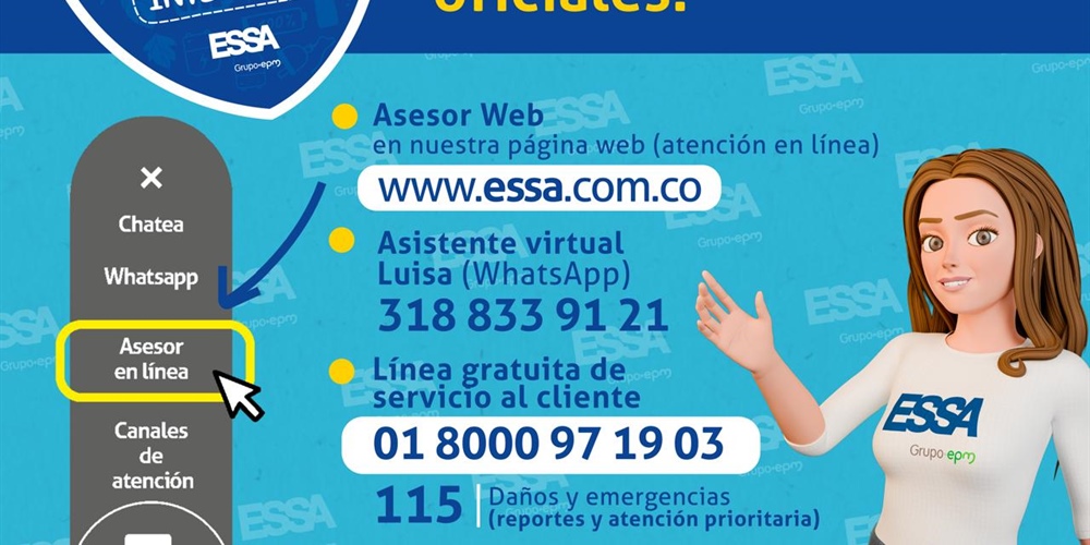 Canales de atención ESSA