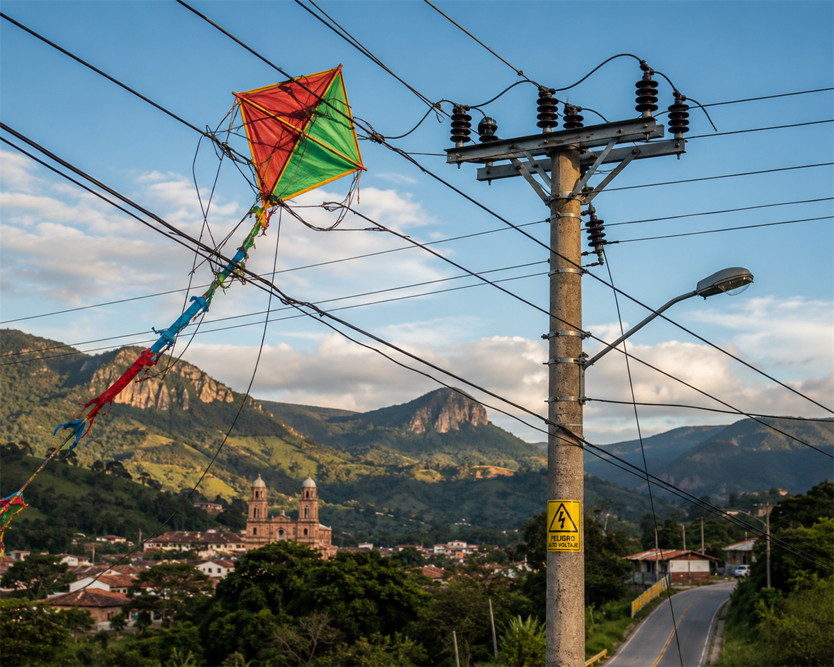 ESSA invita a la prevención del riesgo eléctrico en temporada de cometas