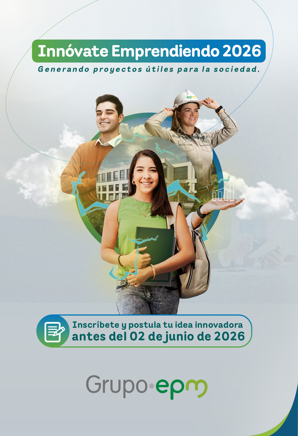 Grupo EPM impulsa la innovación colaborativa con estudiantes universitarios a través de Innóvate Emprendiendo 2026