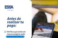ESSA alerta sobre sitio web fraudulento que suplanta su portal de pagos