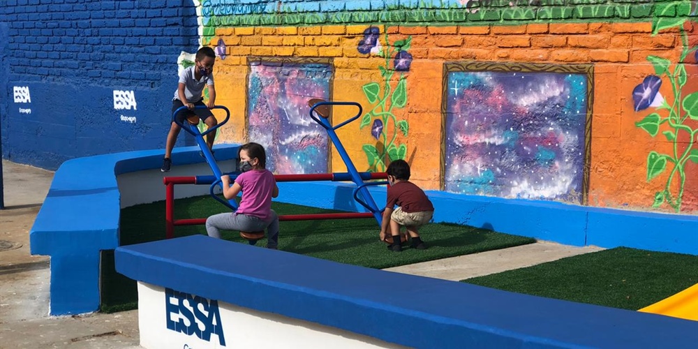 ESSA realiza adecuaciones al parque infantil y salón comunal del barrio La Independencia de Bucaramanga