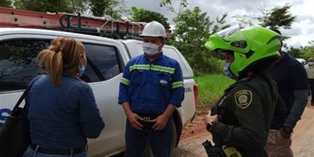 Policía Nacional impone comparendo a cliente reincidente en la manipulación de redes eléctricas sin autorización de ESSA