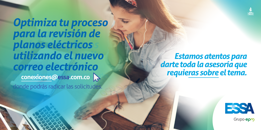 ESSA tiene nuevo correo para las solicitudes  de revisión de planos y reformas de instalaciones eléctricas
