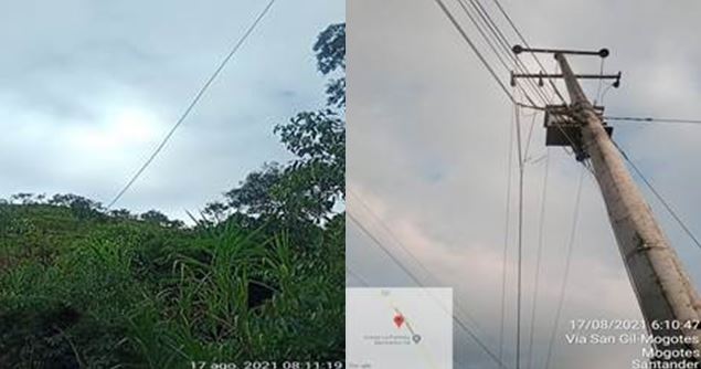 En Mogotes, Onzaga y San Joaquín   ESSA avanza en la reparación de los daños ocasionados por tormenta