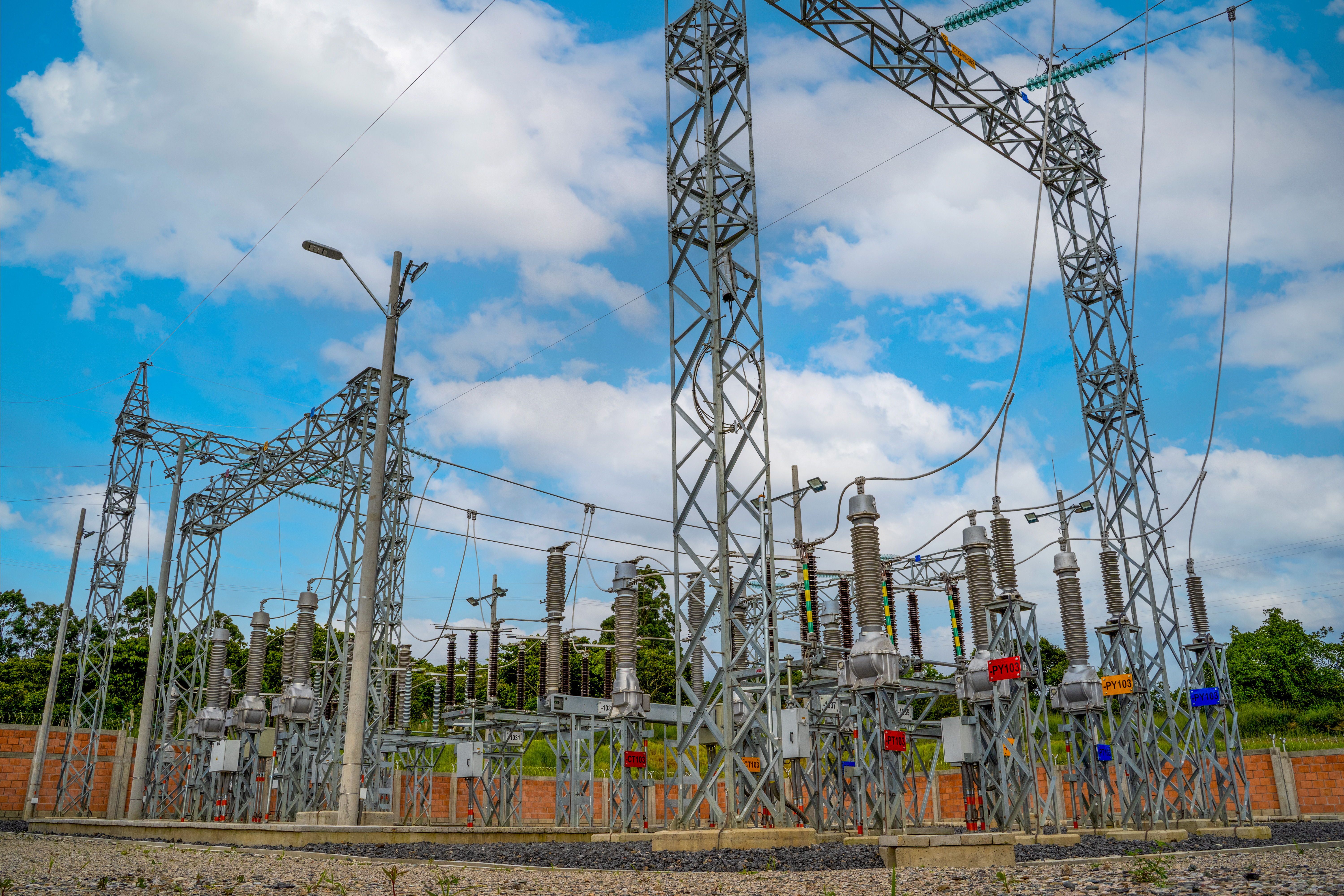 Imagen de la nueva Subestación Suaita 115 kV Imagen de la nueva Subestación Suaita 115 kV