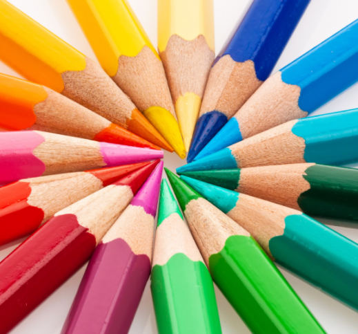 Fotografía lápices de colores