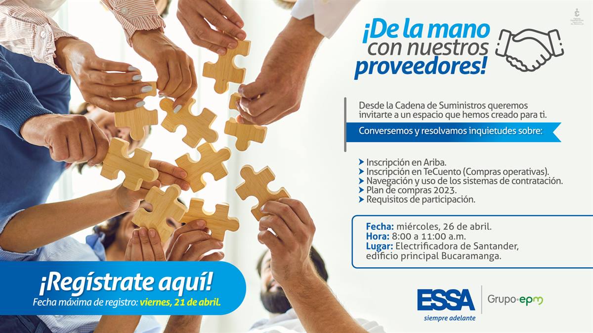 ¡De la mano con nuestros Proveedores!